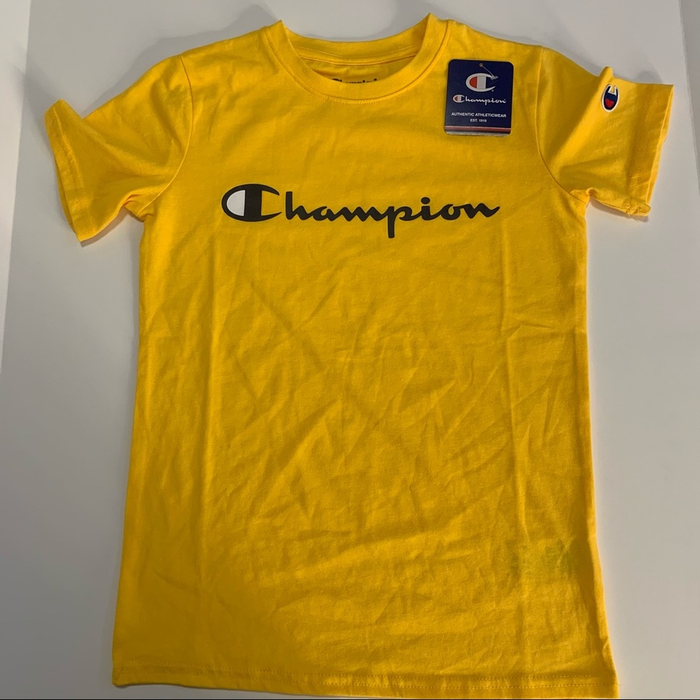 Champion T-Shirt Kids:Medium Color: Yellow
